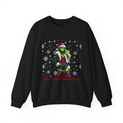 Christmas Sweater - Merry Mayhem Grinch Unisex Sweatshirt